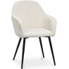 Chaise de salle à manger rembourrée en velours - Avrea image 7