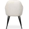 Chaise de salle à manger rembourrée en velours - Avrea image 7