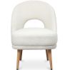 Chaise de Salle à Manger Rembourrée en Bouclé - Devy image 7