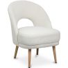 Chaise de Salle à Manger Rembourrée en Bouclé - Devy image 7