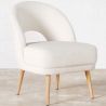Chaise de Salle à Manger Rembourrée en Bouclé - Devy image 7