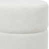 Pouf Rond Tapissé en Tissu Bouclé - Gabby image 7