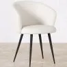 Chaise de salle à manger tapissée en bouclé - Detra image 7