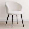 Chaise de salle à manger tapissée en bouclé - Detra image 7