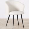Chaise de salle à manger tapissée en bouclé - Detra image 7