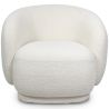 Fauteuil Rembourré en Tissu Bouclé - Design Courbé - Drisela image 7