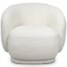 Fauteuil Rembourré en Tissu Bouclé - Design Courbé - Drisela image 7