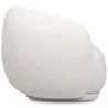 Fauteuil Rembourré en Tissu Bouclé - Design Courbé - Drisela image 7