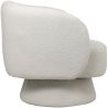 Fauteuil Tapissé en Tissu Bouclé - Design Courbé - Dresa image 7