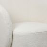 Fauteuil Tapissé en Tissu Bouclé - Design Courbé - Dresa image 7