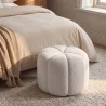 Pouf Rond Rembourré en Tissu Bouclé - Posera image 7