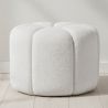 Pouf Rond Rembourré en Tissu Bouclé - Posera image 7