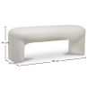Banc Tapissé en Tissu Bouclé - Vieire image 7