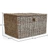Panier en Fibre Naturelle avec Couvercle - 40x30CM - Baulera image 7