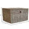 Panier en Fibre Naturelle avec Couvercle - 40x30CM - Baulera image 7