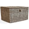 Panier en Fibre Naturelle avec Couvercle - 40x30CM - Baulera image 7