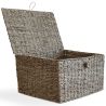 Panier en Fibre Naturelle avec Couvercle - 40x30CM - Baulera image 7