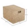 Panier en Fibre Naturelle avec Couvercle - 40x30CM - Maracay image 7