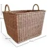 Panier en Rotin avec Poignées - 45x35CM - Luisa image 7