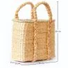 Panier en Fibres Naturelles avec Poignées - 30x25CM - Haret image 7