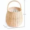  Panier en rotin avec poignée - 33x22CM - Vernu image 7