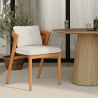 Chaise de salle à manger d'extérieur en teck avec coussins - Esther image 7