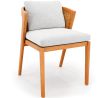 Chaise de salle à manger d'extérieur en teck avec coussins - Esther image 7
