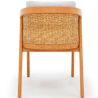 Chaise de salle à manger d'extérieur en teck avec coussins - Esther image 7
