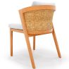 Chaise de salle à manger d'extérieur en teck avec coussins - Esther image 7