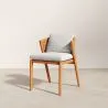 Chaise de salle à manger d'extérieur en teck avec coussins - Esther image 7