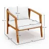 Fauteuil d'extérieur en bois de teck - Bamas image 7