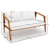 Canapé d'extérieur en bois de teck - 140 CM - Bamas image 7