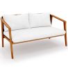 Canapé d'extérieur en bois de teck - 140 CM - Bamas image 7