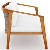 Canapé d'extérieur en bois de teck - 140 CM - Bamas image 7