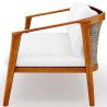Canapé d'extérieur en bois de teck - 140 CM - Bamas image 7