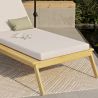Chaise longue en bois de teck avec coussin - Steela image 7