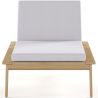 Chaise longue en bois de teck avec coussin - Steela image 7