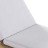 Chaise longue en bois de teck avec coussin - Steela image 7