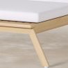 Chaise longue en bois de teck avec coussin - Steela image 7