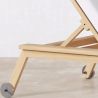 Chaise longue en bois de teck avec coussin - Steela image 7