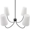 Lustre Noir de Plafond avec 4 Abat-jours - Dixiu image 7