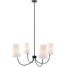 Lustre Noir de Plafond avec 4 Abat-jours - Dixiu image 7