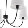 Lustre Noir de Plafond avec 4 Abat-jours - Dixiu image 7