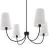 Lustre Noir de Plafond avec 4 Abat-jours - Dixiu image 7