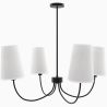 Lustre Noir de Plafond avec 4 Abat-jours - Dixiu image 7