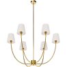 Lustre de Plafond Doré avec 6 Abat-jour - Arena image 7