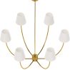 Lustre de Plafond Doré avec 6 Abat-jour - Arena image 7