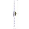 Lampe Murale Applique Fleur en Métal Blanc et Doré - 30CM image 7