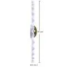 Lampe Murale Applique Fleur en Métal Blanc et Doré - 40CM image 7