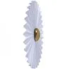 Lampe Murale Applique Fleur en Métal Blanc et Doré - 40CM image 7